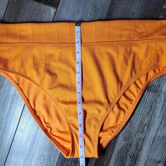 NWT Juniors' Ninety-Nine° Nectarine Banded High Waist High Leg Swim Bottoms XXL - Picture 14 of 15